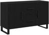 vidaXL Sideboard Schwarz Eichen-Optik 100 x 36 x 60 cm Holzwerkstoff 862960 Bild 2
