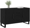 vidaXL Sideboard Schwarz Eichen-Optik 100 x 36 x 60 cm Holzwerkstoff 862960 Bild 3