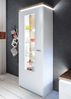 Vitrine Celine / Cali, Holzwerkstoff, Weiß, Holzfarben, 70 x 197 x 38 cm Bild 4