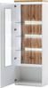 Vitrine Celine / Cali, Holzwerkstoff, Weiß, Holzfarben, 70 x 197 x 38 cm Bild 2