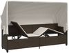 vidaXL Sonnenliege mit Dach und Kissen Braun Poly Rattan 368354 Bild 5