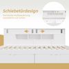 Multifunktionsbett mit Stauraum Sitzbett Gästebett 90x190 cm,Mit Schubladen & Schiebetüren,Platzsparendes Bett Sofa Bild 4