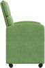 vidaXL Esszimmerstühle mit Rollen 2 pcs Hellgrün 58 x 65 x 98 cm Samt 42017878 Bild 5