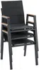 Vente-unique - LIOUS Garden dining set Metall Grau - B 65 cm x H 90 cm x L 55 cm Bild 5