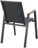 Vente-unique - LIOUS Garden dining set Metall Grau - B 65 cm x H 90 cm x L 55 cm Bild 4
