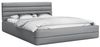 FDM Polsterbett Bettrahmen Bettgestell 90x200, 120x200, 140x200, 160x200, 180x200 cm (MADE IN EU - mit hochwertigem Velours Bezug, Bettrahmen, Bett, Optional mit Matratze bestellbar, mit großen gepolsterten Kopfteil, mit Bettkasten zum aufklappen), Meta... Bild 4