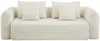 Vente-unique - CATONO Sofa Stoff Beige - B 111 cm x H 87 cm x L 240 cm Bild 2