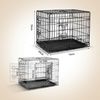 belviona Transportkäfig klappbar mit Bodenwanne, sicherer Hunde- und Katzenkäfig 76 x 49 x 56 cm Bild 5