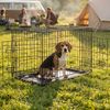 belviona Transportkäfig klappbar mit Bodenwanne, sicherer Hunde- und Katzenkäfig 76 x 49 x 56 cm Bild 2