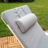 Rattan Loungeliege verstellbar Sonnenliege Polyrattan Lounge Gartenliege Weiß Bild 5