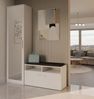 TOPESHOP GARDEROBENSCHRANK DUO Eiche Spiegel 180x50x35 (H 180 x T 35 x B 50 cm) Bild 3