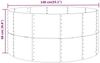 vidaXL Hochbeet Silbern 140x140x68 cm Verzinkter Stahl 319092 Bild 4
