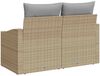 vidaXL Garten-Sofa mit Kissen 123 x 62 x 69 cm Poly-Rattan 42006785 Bild 3