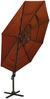 vidaXL Sonnenschirm mit Aluminium-Mast 4-lagig Terrakottarot 3x3 m 313833 Bild 3