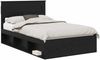 vidaXL Bettrahmen Schwarz 135 x 190 cm Massives Kiefernholz 3409768 Bild 2