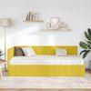 vidaXL Eckbettgestell mit Matratze mit Kopfteil 2 pcs Gelb Samt 3393864 Bild 3
