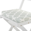 Bistro Set mit Kissen FIJI Holz Weiß Bild 5