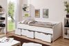 Ticaa 'Micki' Sofabett 90x200 cm, Kiefer massiv weiß, inkl. Schublade 'Maria' Bild 3