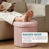 Relaxdays Hocker aus Samt mit Stauraum Bild 3
