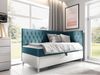 Boxspringbett 'Lenda Junior 3' blau 100x200 cm Rechts Bild 2