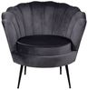 ebuy24 Relaxsessel Calais Sessel Velour dunkelgrau. (1-St) Bild 5