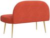 vidaXL Gepolsterte Bank mit Rückenlehne Rot orange 110 x 60 x 76 cm 42040784 Bild 4