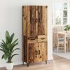 vidaXL Highboard Wandmontiert Altholz 69,5 x 34 x 180 cm Holzwerkstoff 3415832 Bild 4