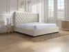 Vente-unique - MASSIMO Bett Stoff Beige - B 215,5 cm x H 141,5 cm x L 223,5 cm Bild 2