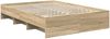 vidaXL Bettrahmen mit Kopfteil Sonoma-Eiche 140 x 200 cm Holzwerkstoff 3408846 Bild 5