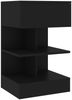 vidaXL Nachttisch Schwarz 40x35x65 cm Holzwerkstoff 808650 Bild 2