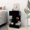 vidaXL Nachttisch Schwarz 40x35x65 cm Holzwerkstoff 808650 Bild 3