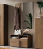 Dmora Schuhschrank Indang, Schuhregal, Mehrzweck-Eingangsgarderobe, Möbel für Schuhe, Made in Italy, 91x35 h57 cm, Eiche Bild 4