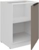 Küchen Unterschrank 60 cm Küche ARIA Sandgrau ultra matt + Weiss matt, hochwertige Fronten mit Anti Fingerprint Beschichtung Küchenzeile Küchenblock Bild 3