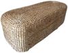 Wasserhyazinth Teakholz Sitzbank AMSTERDAM 80cm natural Unikat Bank Bild 5