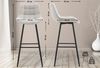 CLP 2er Set Barhocker Dartford,creme Stoff Bild 2