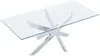 Vente-unique - COSIMA Couchtisch Glas TransparentSilberfarben - B 60 cm x H 45 cm x L 120 cm Bild 5