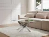 Vente-unique - COSIMA Couchtisch Glas TransparentSilberfarben - B 60 cm x H 45 cm x L 120 cm Bild 2