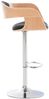 CLP 2er Set Barhocker Kingston Stoff drehbar mit Höhenverstellung,natura/dunkelgrau Bild 3