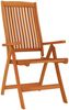 vidaXL Klappbare Gartenstühle 8 Stk. Massivholz Eukalyptus 3087346 Bild 3