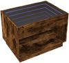 Couchtisch, Sofatisch mit Infinity-LED Räuchereiche 70x50x50 cm Bild 5