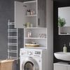 Waschmaschinenschrank Irma Weiß Hochglanz 64 x 190.5 cm Vicco Bild 5
