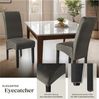 tectake Esszimmerstuhl Küchenstuhl, ergonomisch, massives Hartholz (Set, 4 St), Ergonomische Form für besten Sitzkomfort auch über längeren Zeitraum Bild 3