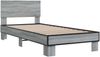 vidaXL Bettgestell mit Kopfteil Grau Sonoma 80 x 200 cm Holzwerkstoff 8009086 Bild 3