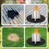 FELIXLEO Topflappen Feuerfeste Matte 91cm Rund BBQ Grillmatte Hitzeschutzpad, (1-tlg) Bild 4
