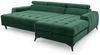 Ecksofa Schlafsofa Sofa AGNESA XS Stoff Salvador Dunkelgrün Ottomane Rechts Bild 4