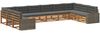 vidaXL Sofagarnituren mit Kissen 10 pcs Massivholz Akazie 3383910 Bild 2