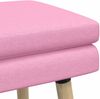 vidaXL Doppellagige Bank Rosa 110 x 40 x 47 cm Stoff 42038457 Bild 3