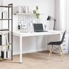 vidaXL Esstisch Weiß 140 x 80 x 75 cm Massives Kiefernholz 892790 Bild 4