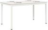 vidaXL Esstisch Weiß 140 x 80 x 75 cm Massives Kiefernholz 892790 Bild 3