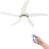 vidaXL Dekorativer Deckenventilator mit Leuchtmittel 128 cm Weiß 50538 Bild 2